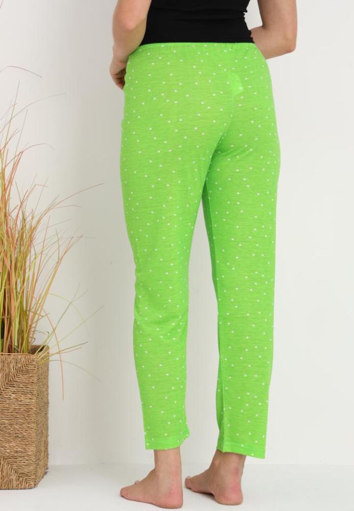 Pantaloni de Pijama Dama ,Culoare Verde Neon ,Engros